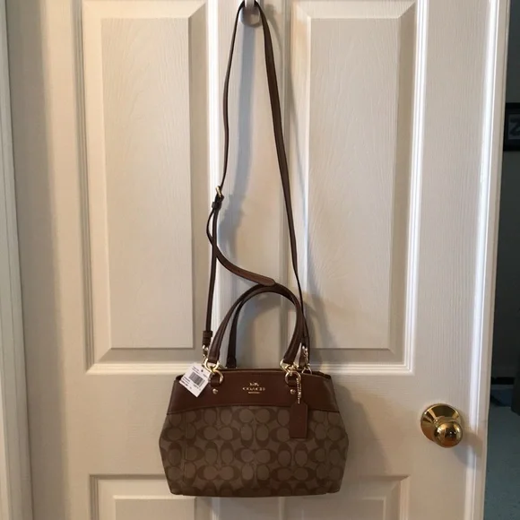 Coach F26139 Mini Brooke CarryAll Signature Coated Canvas Leather Purse - NWT - Picture 14 of 16